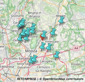 Mappa Via Torricelli, 20862 Arcore MB, Italia (6.96158)