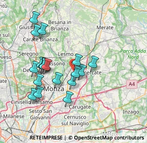 Mappa Via Torricelli, 20862 Arcore MB, Italia (6.92474)