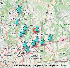 Mappa Via Torricelli, 20862 Arcore MB, Italia (6.97286)