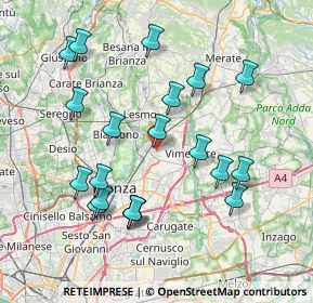 Mappa Via Torricelli, 20862 Arcore MB, Italia (7.849)