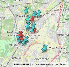 Mappa Via Torricelli, 20862 Arcore MB, Italia (1.626)