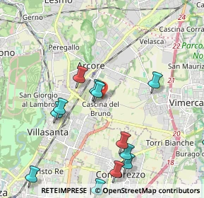 Mappa Via Torricelli, 20862 Arcore MB, Italia (2.63467)