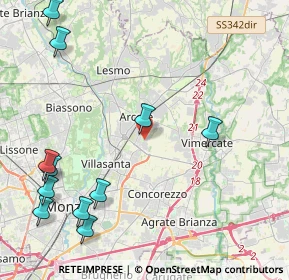 Mappa Via Torricelli, 20862 Arcore MB, Italia (5.52364)