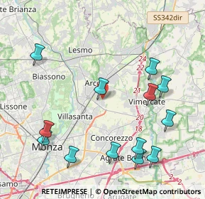 Mappa Via Torricelli, 20862 Arcore MB, Italia (4.82154)