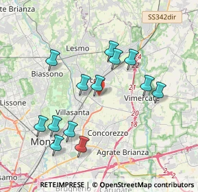 Mappa Via Torricelli, 20862 Arcore MB, Italia (3.71077)