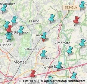 Mappa Via Torricelli, 20862 Arcore MB, Italia (6.3055)