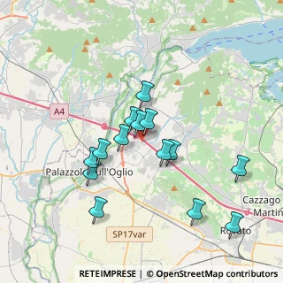 Mappa Via Fratelli Calvi, 25036 Palazzolo sull'Oglio BS, Italia (3.32429)