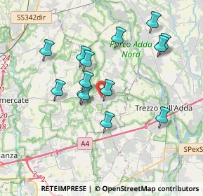 Mappa Viale Montecompatri, 20874 Busnago MB, Italia (3.39643)