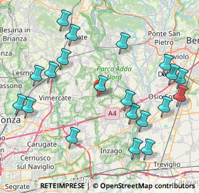 Mappa Viale Montecompatri, 20874 Busnago MB, Italia (9.343)