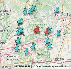 Mappa Viale Montecompatri, 20874 Busnago MB, Italia (8.076)