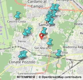 Mappa Via Leonardo da Vinci, 21017 Samarate VA, Italia (1.90333)