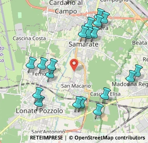 Mappa Via Leonardo da Vinci, 21017 Samarate VA, Italia (2.3125)