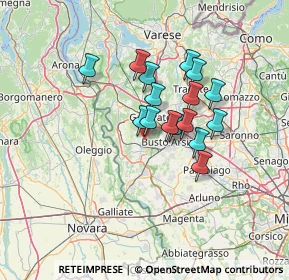 Mappa Via Leonardo da Vinci, 21017 Samarate VA, Italia (10.09375)