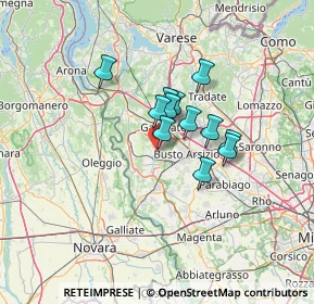 Mappa Via Leonardo da Vinci, 21017 Samarate VA, Italia (8.81083)