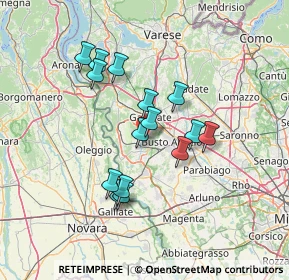 Mappa Via Leonardo da Vinci, 21017 Samarate VA, Italia (11.796)