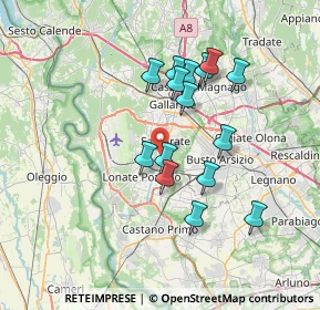 Mappa Via Leonardo da Vinci, 21017 Samarate VA, Italia (6.212)