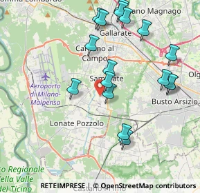 Mappa Via Leonardo da Vinci, 21017 Samarate VA, Italia (4.12941)