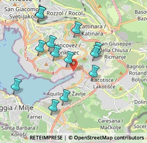Mappa Via Pietro Querini, 34148 Trieste TS, Italia (1.90846)