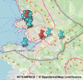 Mappa Via Pietro Querini, 34148 Trieste TS, Italia (3.9055)