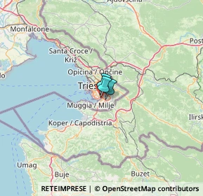 Mappa Via Pietro Querini, 34148 Trieste TS, Italia (18.465)