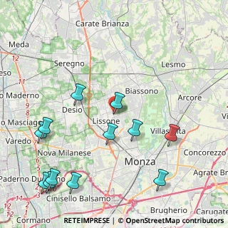 Mappa Via A. Panzini, 20851 Lissone MB, Italia (5.15583)