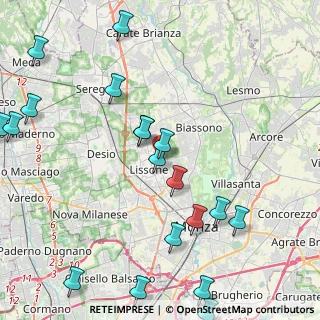 Mappa Via A. Panzini, 20851 Lissone MB, Italia (5.43789)