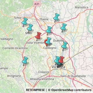 Mappa Via Francesco Petrarca, 36030 Caldogno VI, Italia (7.46357)