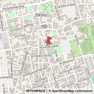 Mappa Via Achille Grandi, 37, 20832 Desio, Monza e Brianza (Lombardia)