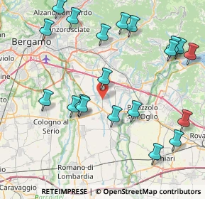 Mappa SP 89, 24050 Calcinate BG, Italia (9.4615)