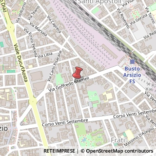 Mappa Via mameli goffredo 27, 21052 Busto Arsizio, Varese (Lombardia)