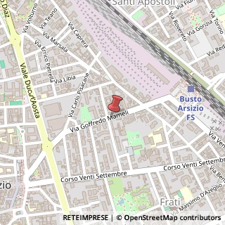 Mappa Via Goffredo Mameli, 21, 21052 Busto Arsizio, Varese (Lombardia)