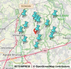 Mappa Via Italia, 20882 Bellusco MB, Italia (3.06429)