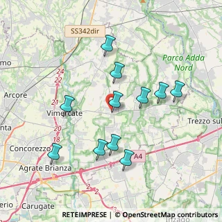 Mappa Via Italia, 20882 Bellusco MB, Italia (3.58545)
