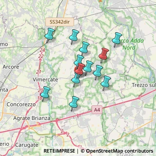 Mappa Via Italia, 20882 Bellusco MB, Italia (2.74154)