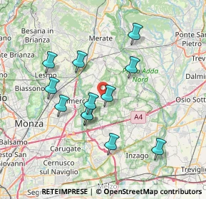 Mappa Via Italia, 20882 Bellusco MB, Italia (6.62667)