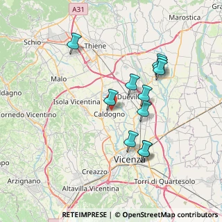 Mappa Via Moje, 36030 Caldogno VI, Italia (6.85909)