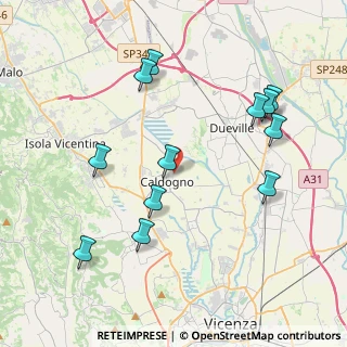 Mappa Via Moje, 36030 Caldogno VI, Italia (4.2775)