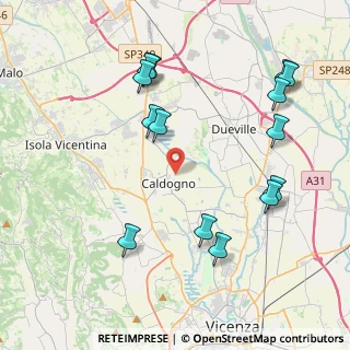 Mappa Via Moje, 36030 Caldogno VI, Italia (4.58286)