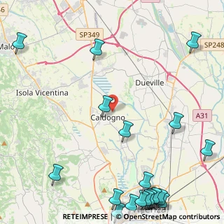 Mappa Via Moje, 36030 Caldogno VI, Italia (6.985)