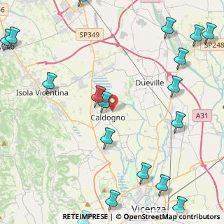 Mappa Via Moje, 36030 Caldogno VI, Italia (6.7345)