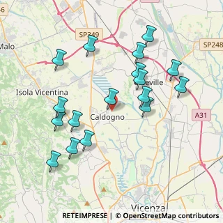 Mappa Via Moje, 36030 Caldogno VI, Italia (3.98176)