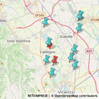 Mappa Via Moje, 36030 Caldogno VI, Italia (4.40727)