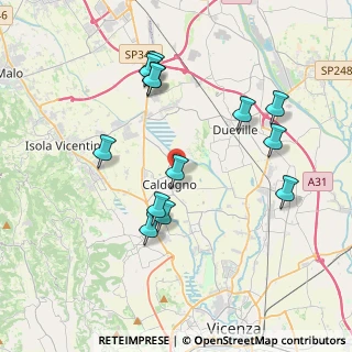 Mappa Via Moje, 36030 Caldogno VI, Italia (3.84846)