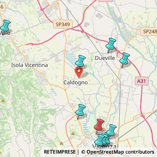 Mappa Via Moje, 36030 Caldogno VI, Italia (6.45182)