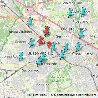 Mappa Via Marconi, 21052 Busto Arsizio VA, Italia (1.89063)