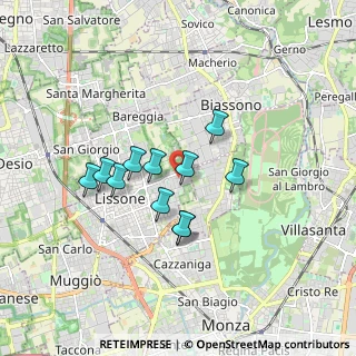 Mappa Via Ettore Majorana, 20851 Lissone MB, Italia (1.35727)