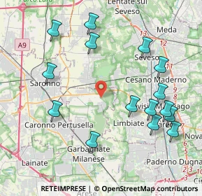 Mappa Via per Limbiate, 20033 Solaro MI, Italia (4.56267)