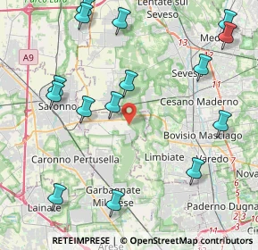 Mappa Via per Limbiate, 20033 Solaro MI, Italia (5.104)