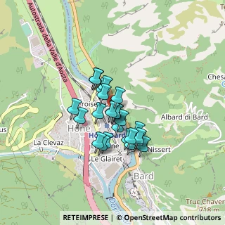 Mappa SS 26 della Valle d'Aosta, 11020 Hone AO, Italia (0.28077)