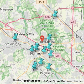 Mappa Via Salvatore Quasimodo, 20025 Legnano MI, Italia (4.01154)